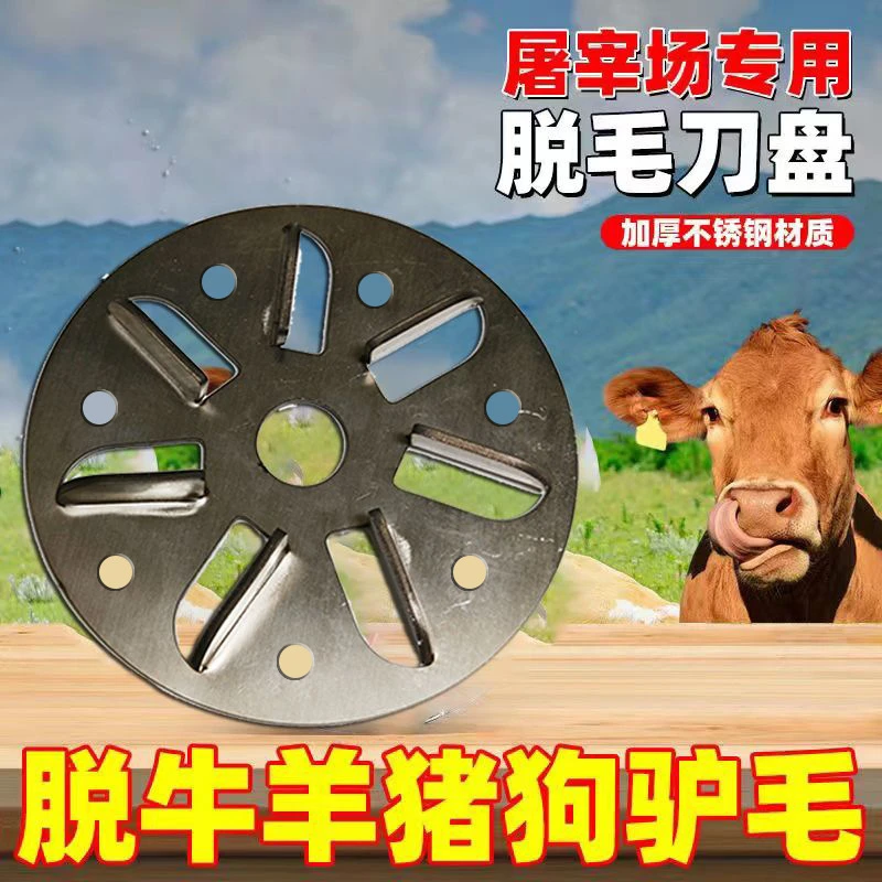 不锈钢脱毛刀盘屠宰 猪 羊 马  驴 牛 脱毛专用