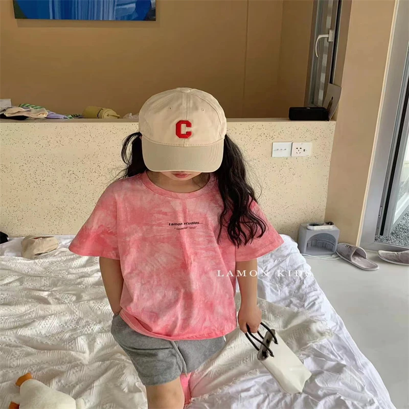 810儿童时尚休闲扎染短袖T恤-23325