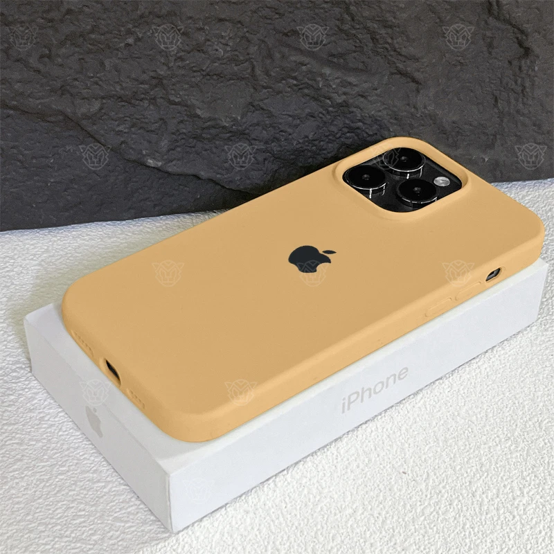 新款卡其色适用iPhone15ProMax手机壳液态硅胶苹果14/13/12通用XR