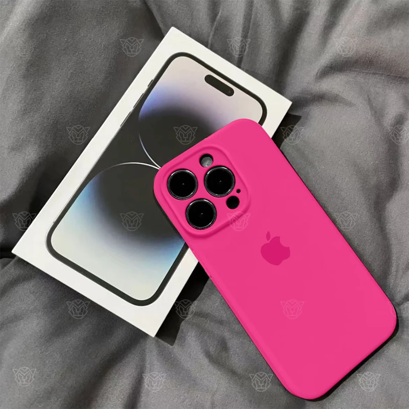 打工人数码好物苹果16ProMax手机壳液态硅胶iPhone15/14/13火龙果