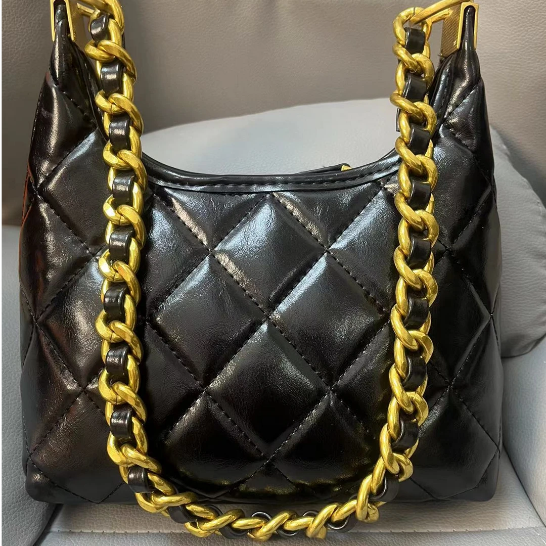 小香风时尚百搭女士单肩菱格肩包