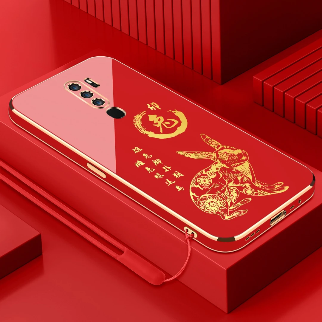 电镀兔兔顺利oppoa11x手机壳全包防摔软壳【镜头保护+送挂绳】