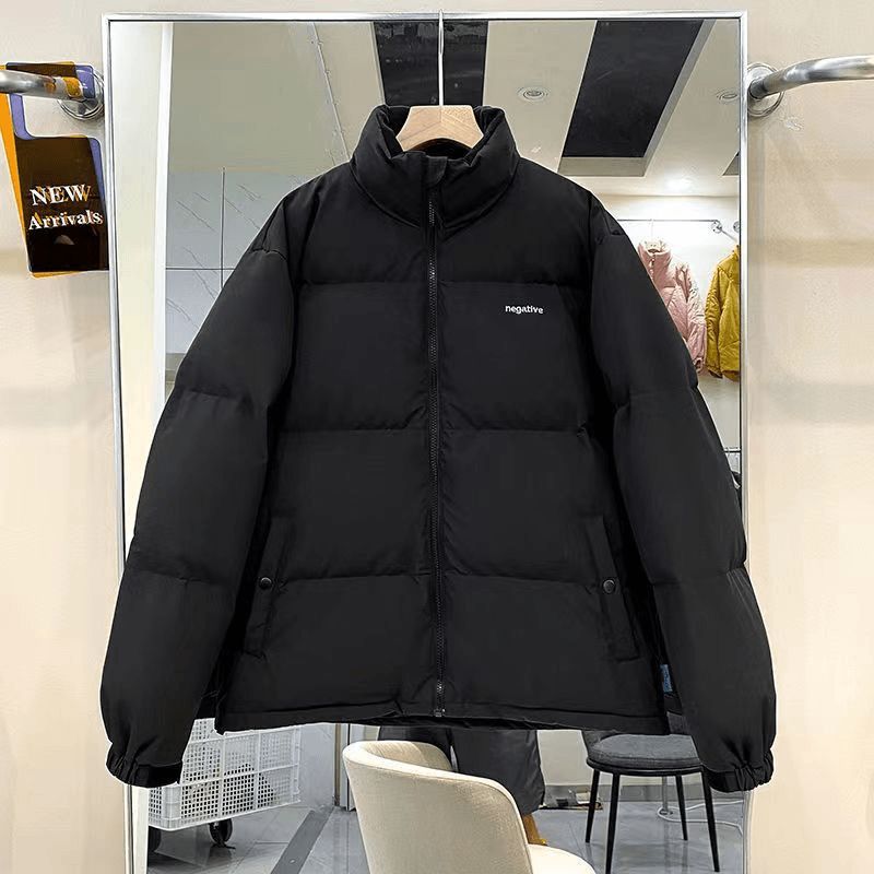 波司澄韩国绿色棉衣男女面包服2022新款潮牌宽松加厚立领情侣棉服