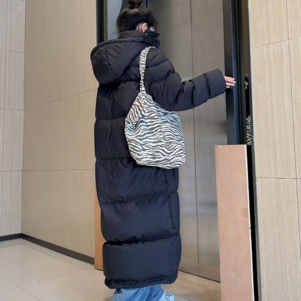 波司澄中戏羽绒服男女超长款过膝加厚2023新款东大门情侣宽松爆艺