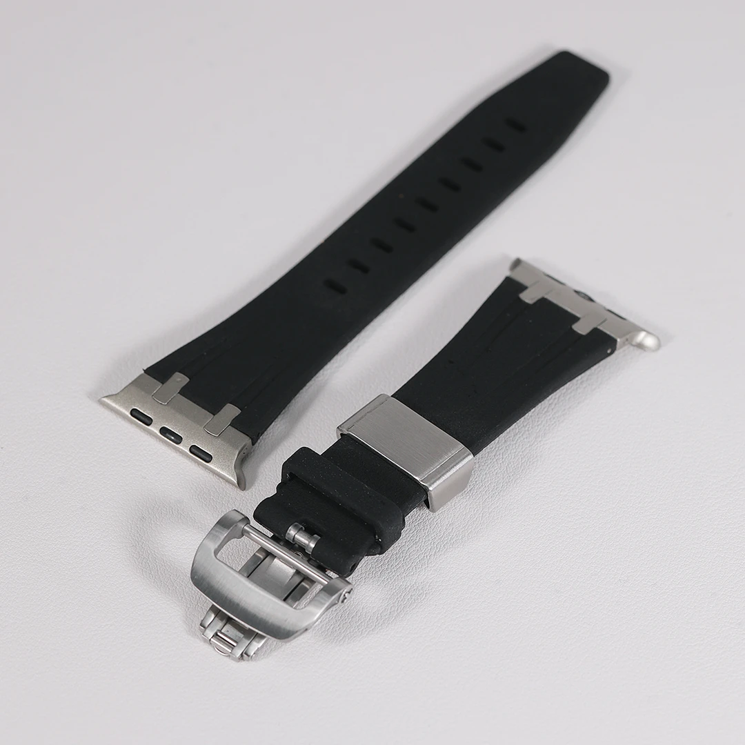 星图ultra49橡树风改装不锈钢金属46苹果手表带蝴蝶扣iwatch1-10