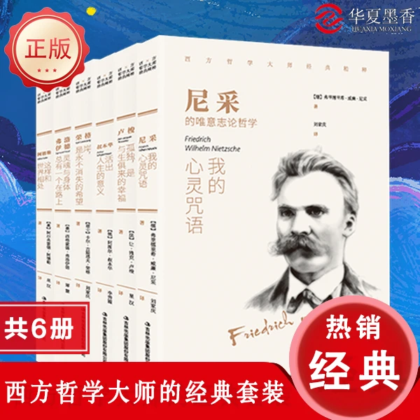 正版（包邮）西方哲学大师经典套装全6册弗洛依德尼采叔本华荣格