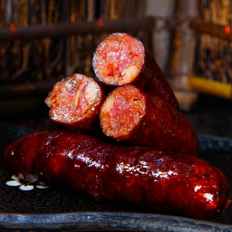 【德毓】贵州特产腊香肠传统烟熏微麻辣鲜香500g/袋