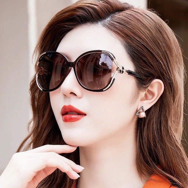 2024网红新款防紫外线偏光镜眼镜大脸显瘦墨镜女高级感潮流气质