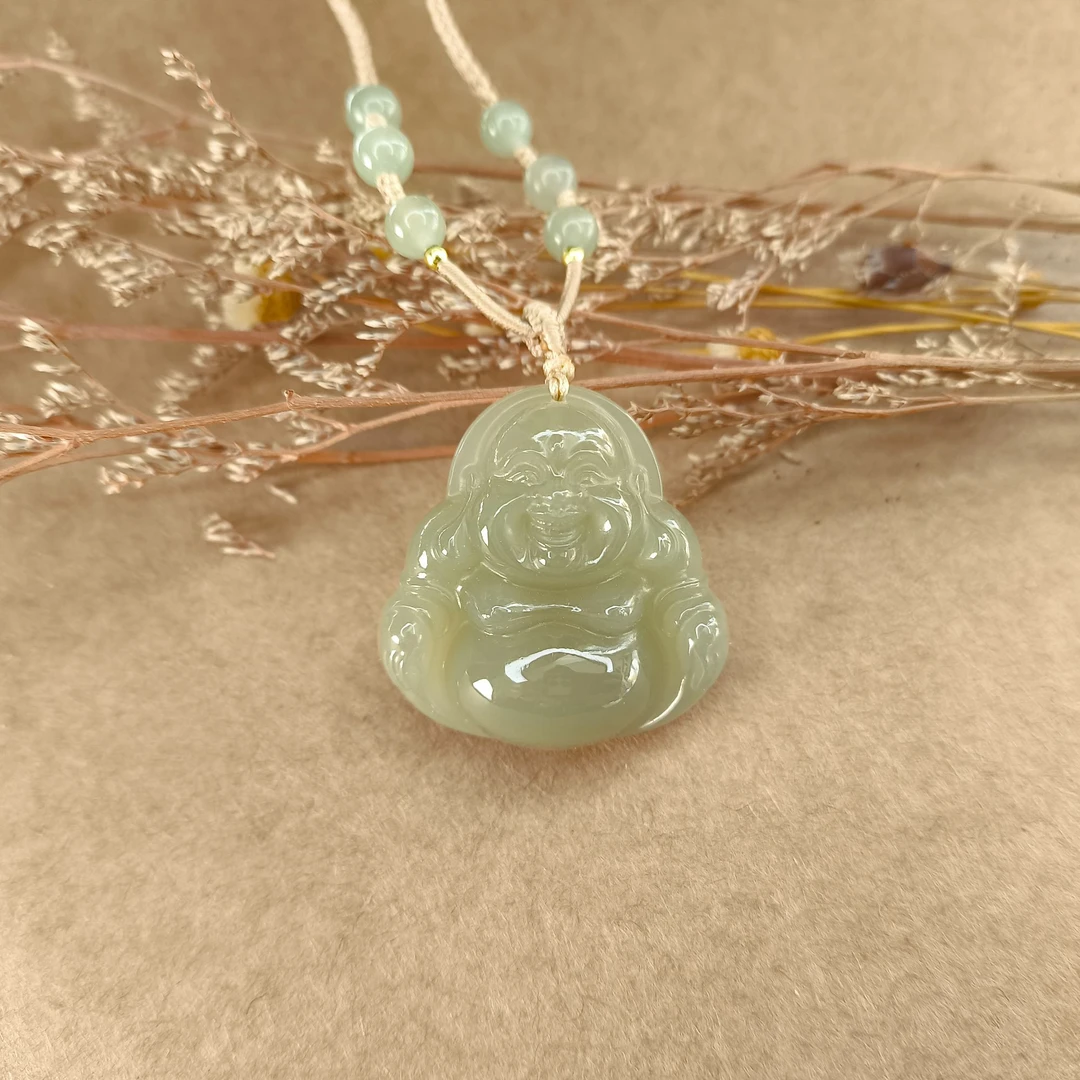 和田玉颈饰未镶嵌30佛公多样性发货②-FG-30-004