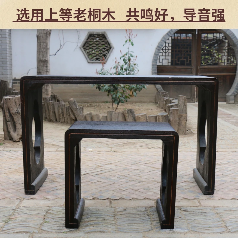 一体式榫卯结构古琴琴桌
