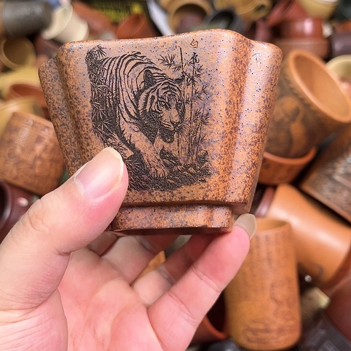 紫砂茶杯全手工紫砂主人杯