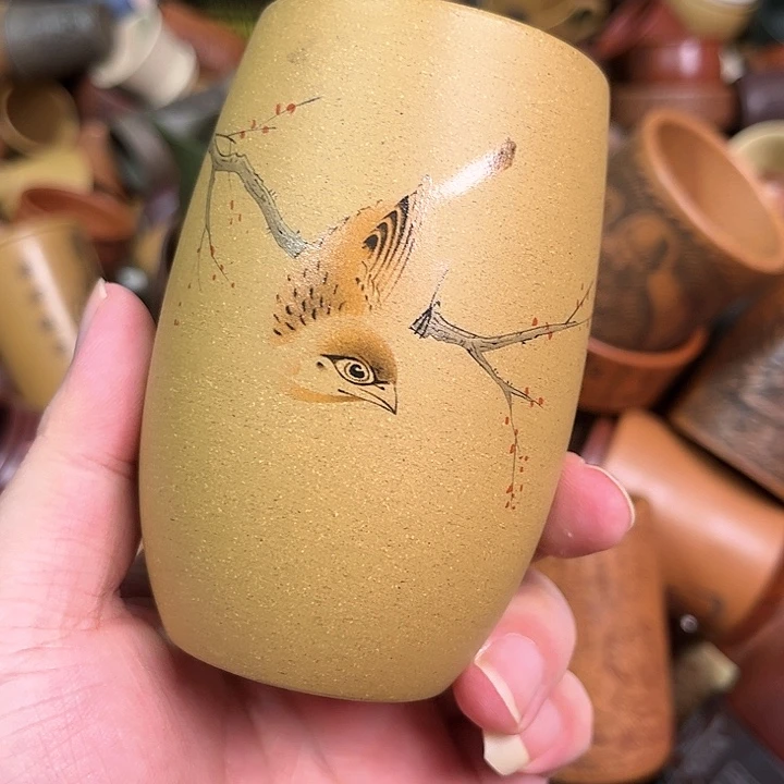 紫砂茶杯全手工紫砂主人杯