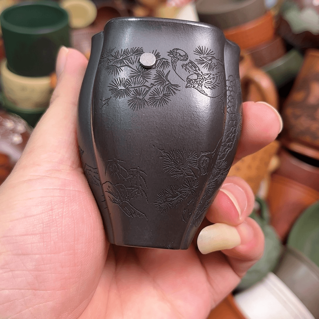 紫砂茶杯全手工紫砂主人杯