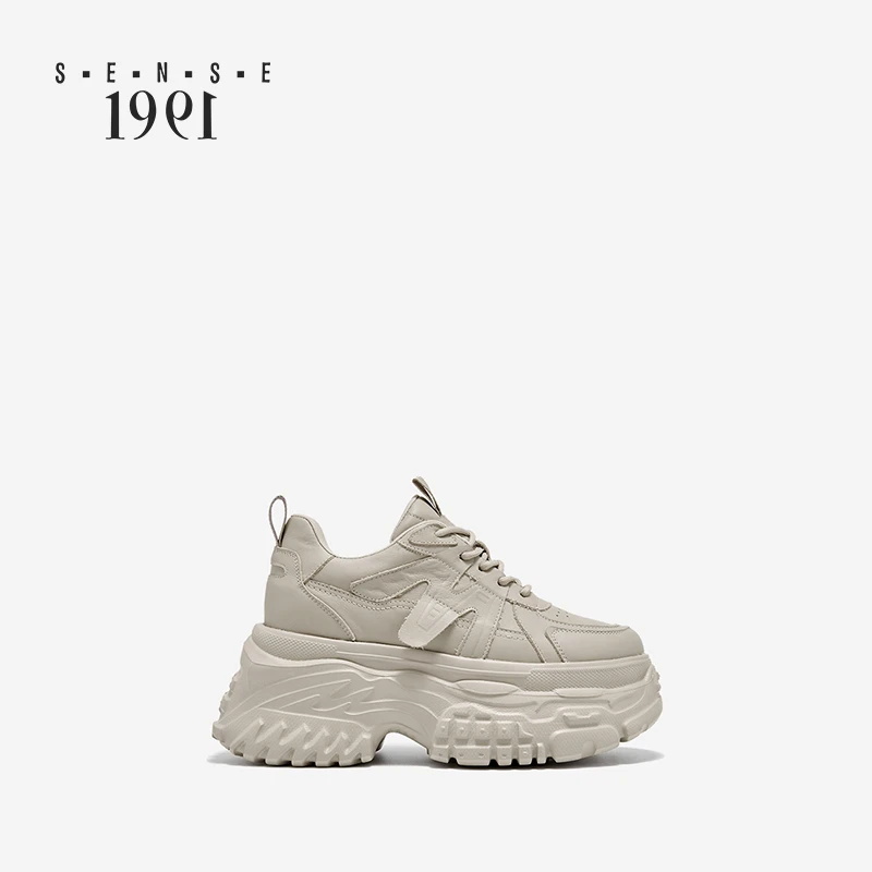 S·E·N·S·E 1991松糕底休闲厚底百搭运动跑步鞋增高时尚老爹鞋