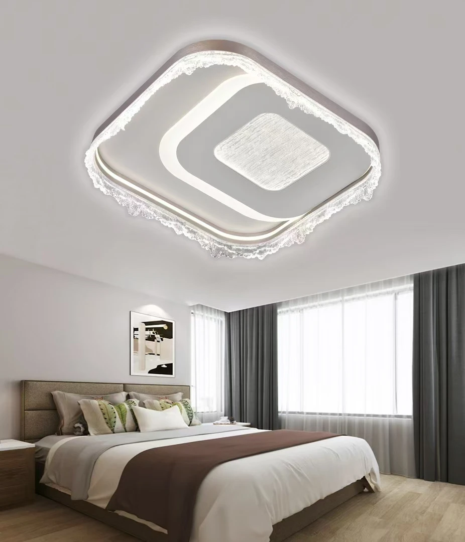 东方家～冰裂纹卧室吸顶灯500mm