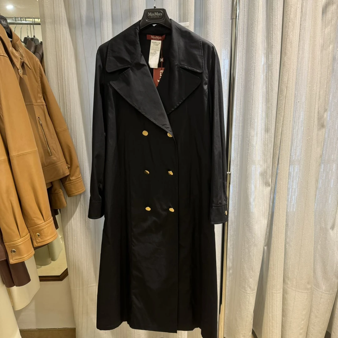 全新未使用 Maxmara master 中长款收腰双排扣风衣