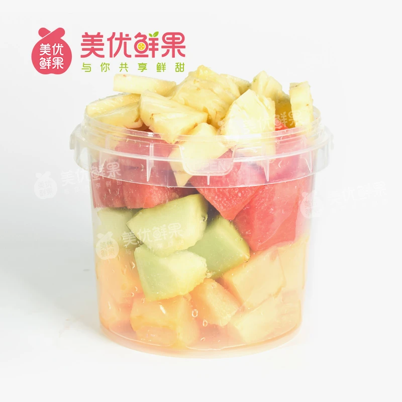 【每日一桶】缤纷瓜瓜桶（西瓜+哈密瓜+甜瓜+凤梨）（含桶约1250g）