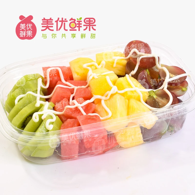 【水果沙拉】红提+西瓜+凤梨+猕猴桃沙拉约 400g