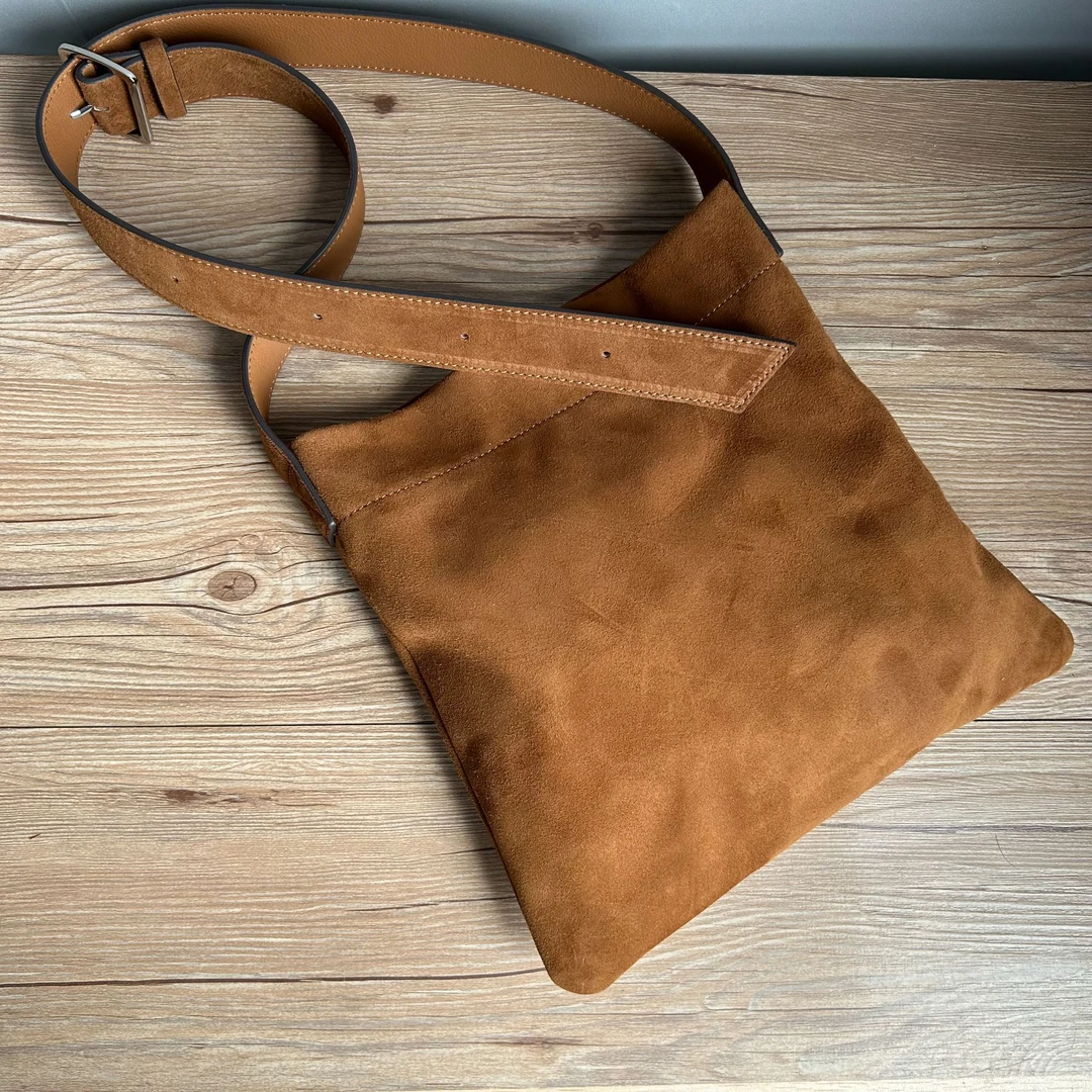 店主定制款羊皮小托特单肩包斜挎包时尚休闲女士真皮做旧