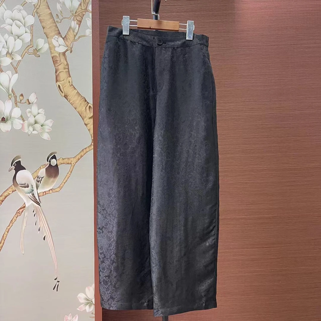 新中式 香云纱 直筒裤 286924