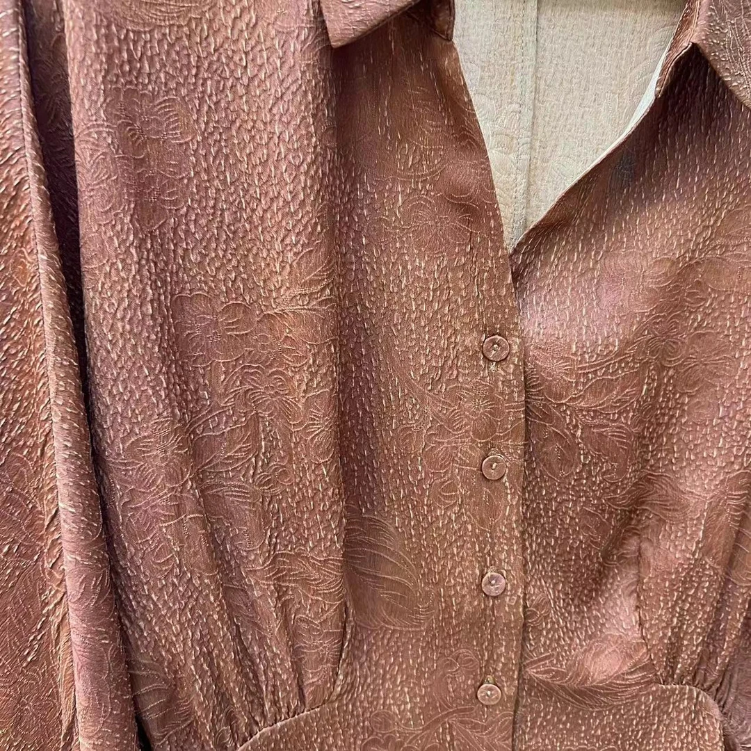 陈  新中式 香云纱外套 8163