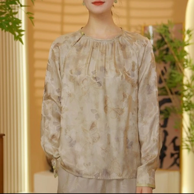 新中式风 蝶恋花上衣 L 01245