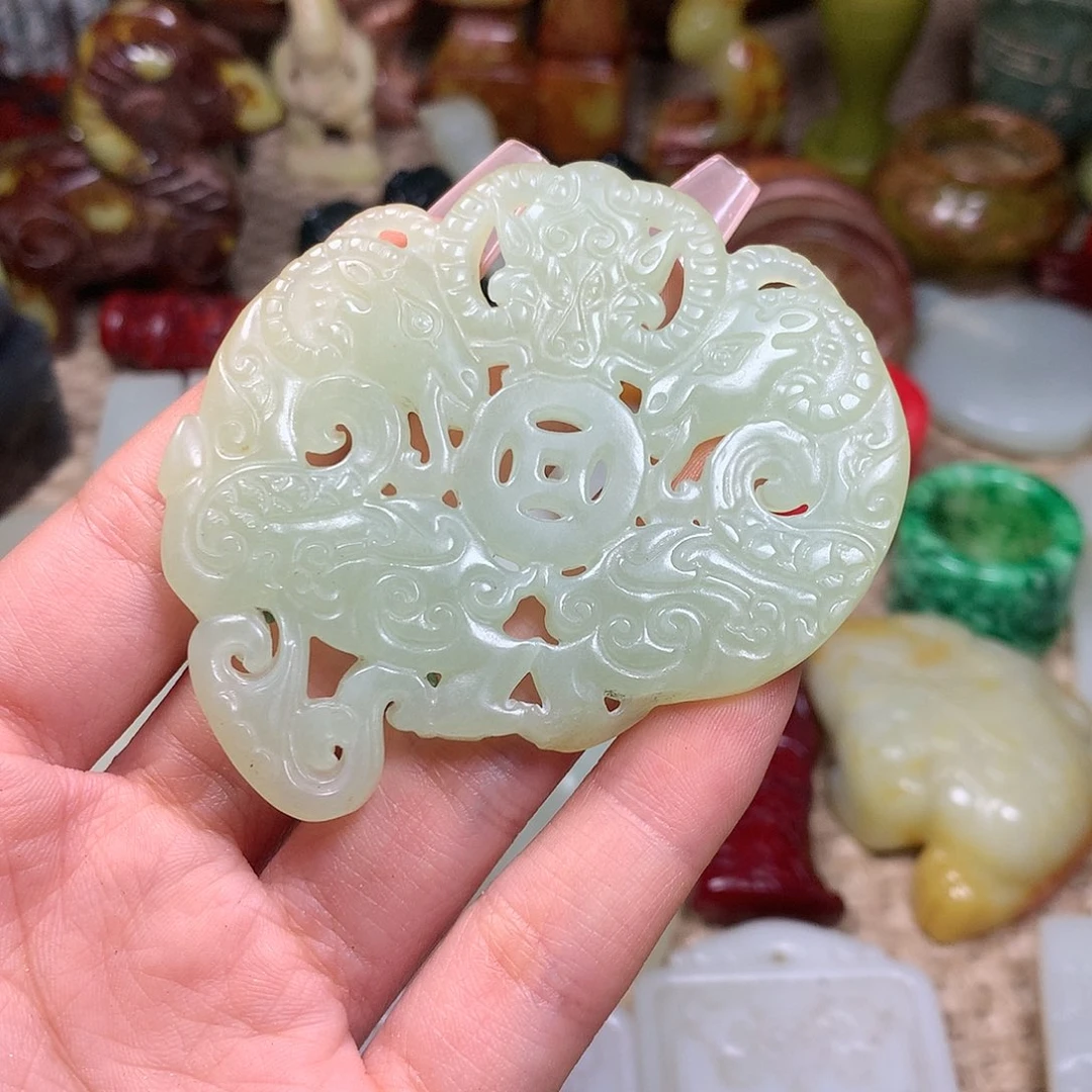 白玉菩提吊坠挂件