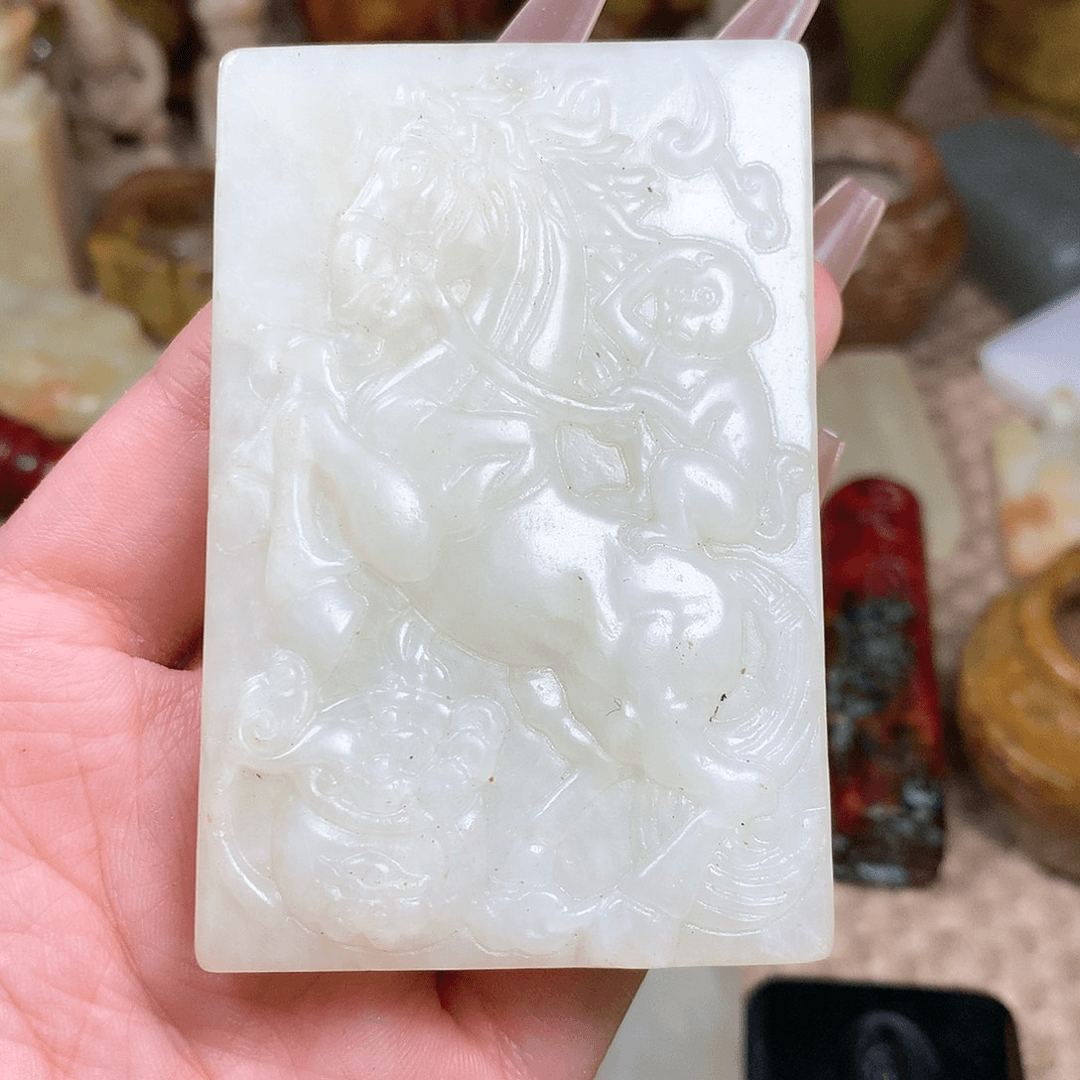 白玉菩提吊坠挂件