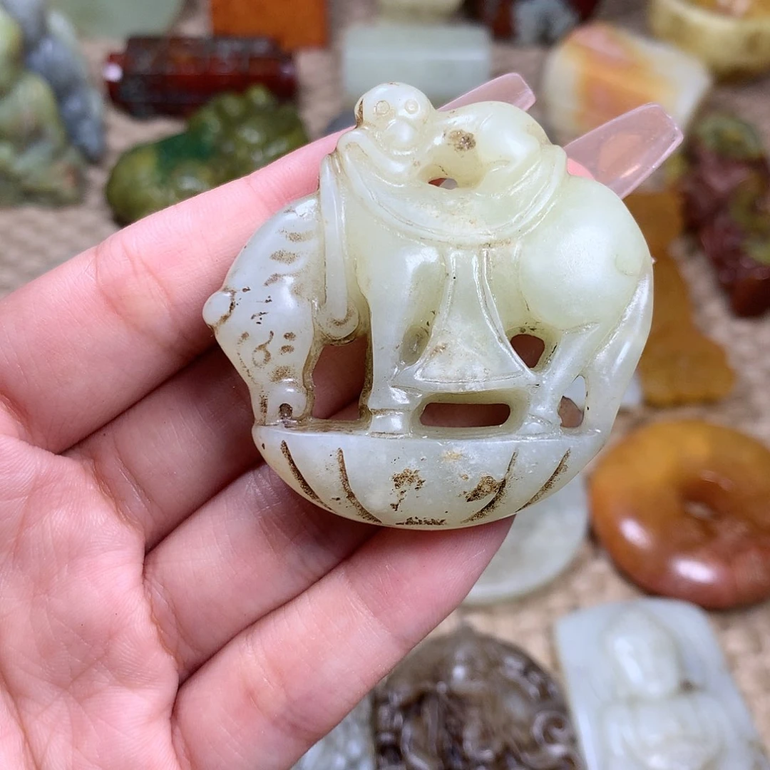 白玉菩提吊坠挂件