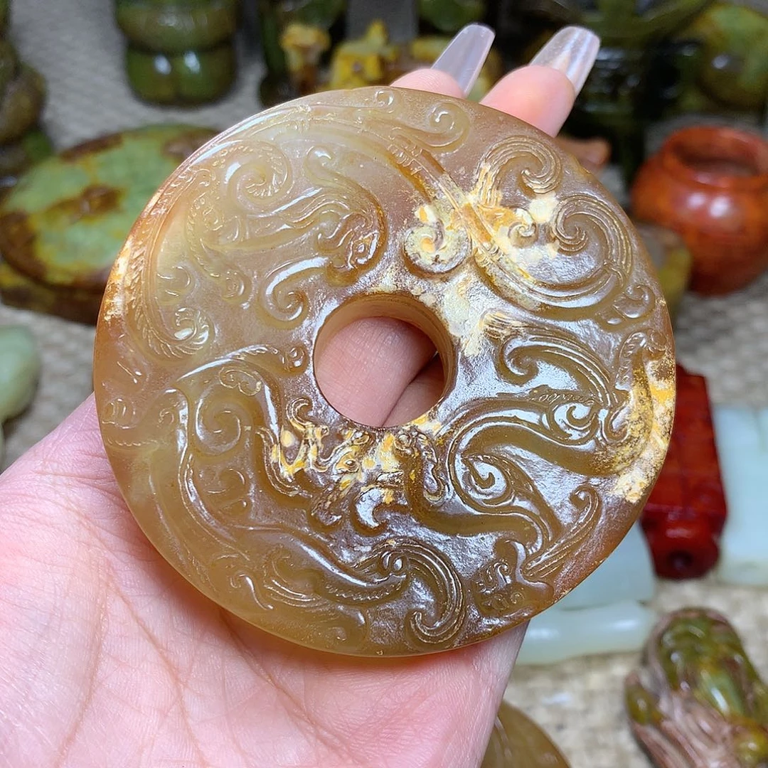 白玉菩提吊坠挂件