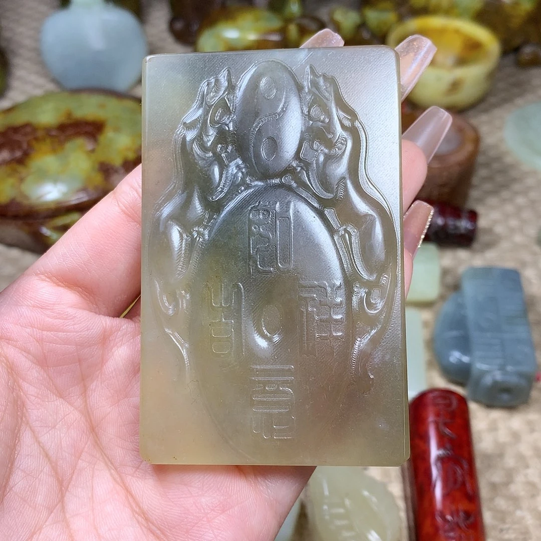 白玉菩提吊坠挂件