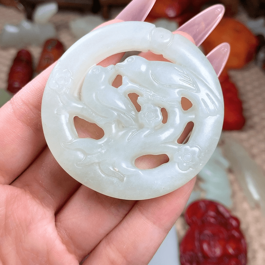 白玉菩提吊坠挂件