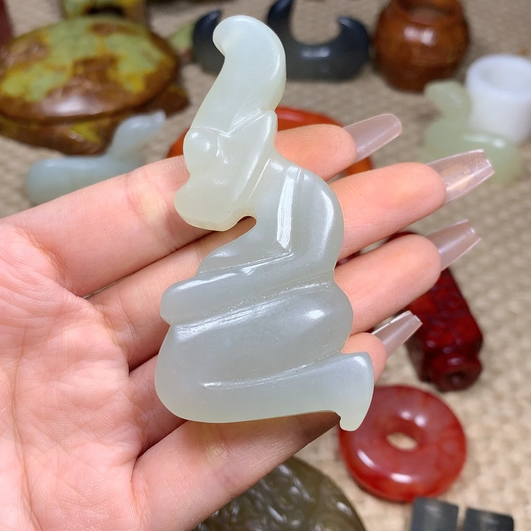 白玉菩提吊坠挂件