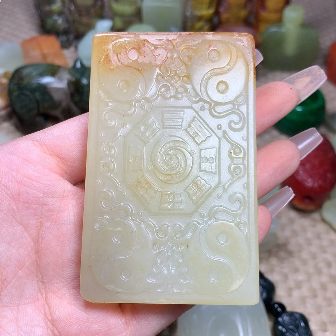 白玉菩提吊坠挂件