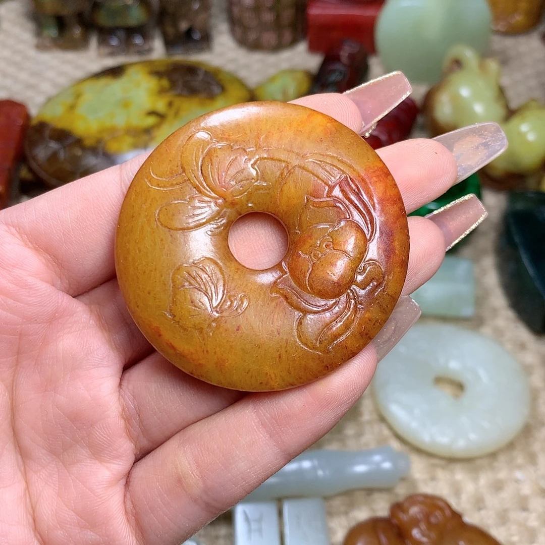 白玉菩提吊坠挂件