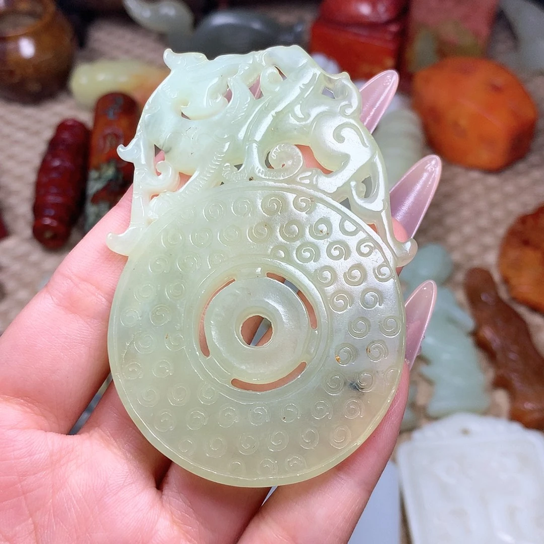 白玉菩提吊坠挂件