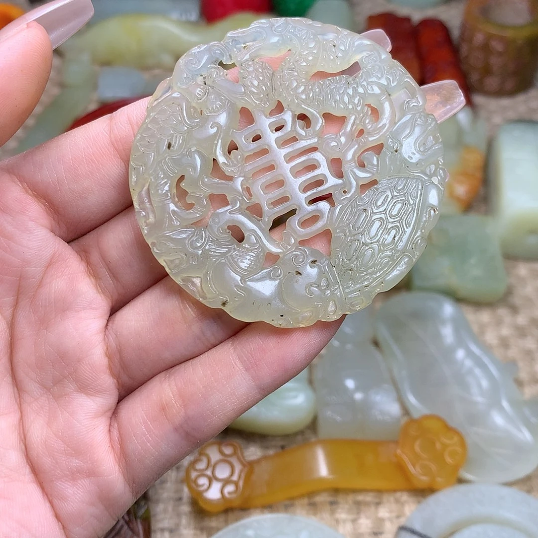 白玉菩提吊坠挂件