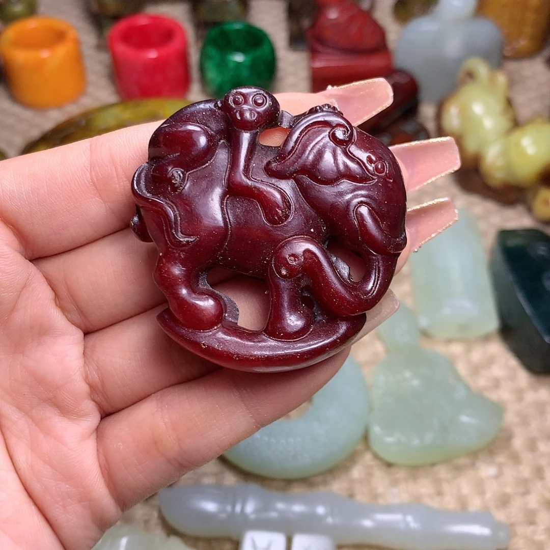 白玉菩提吊坠挂件