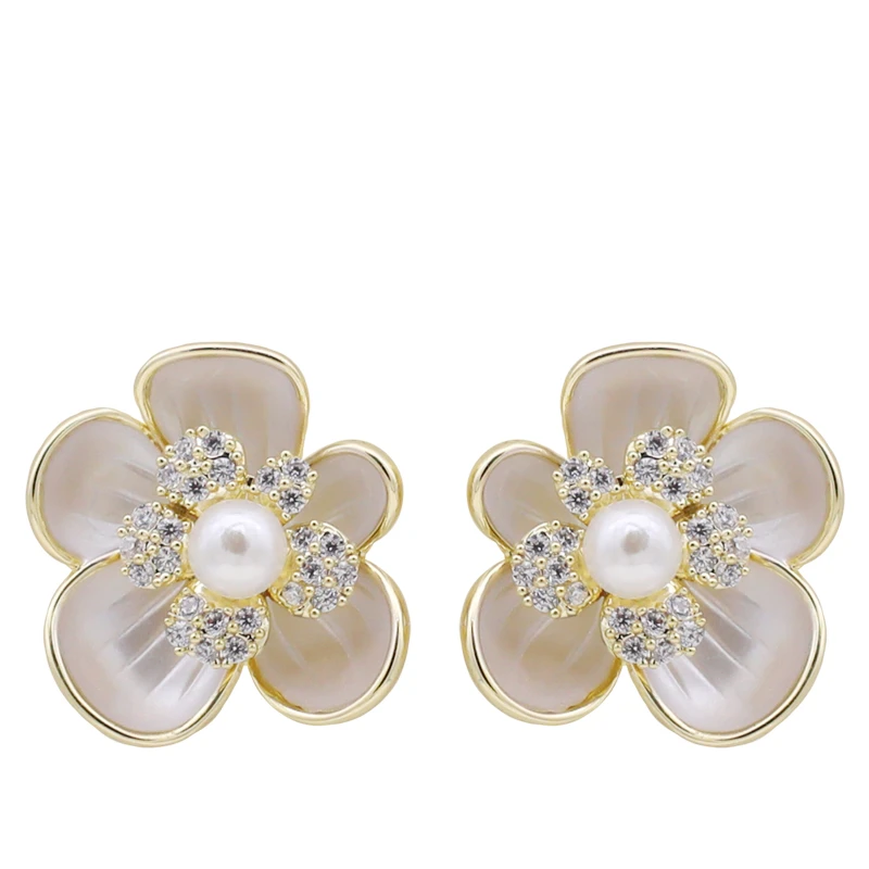 铜合金耳饰 设计师款时尚气质轻奢简约精致耳饰~3606