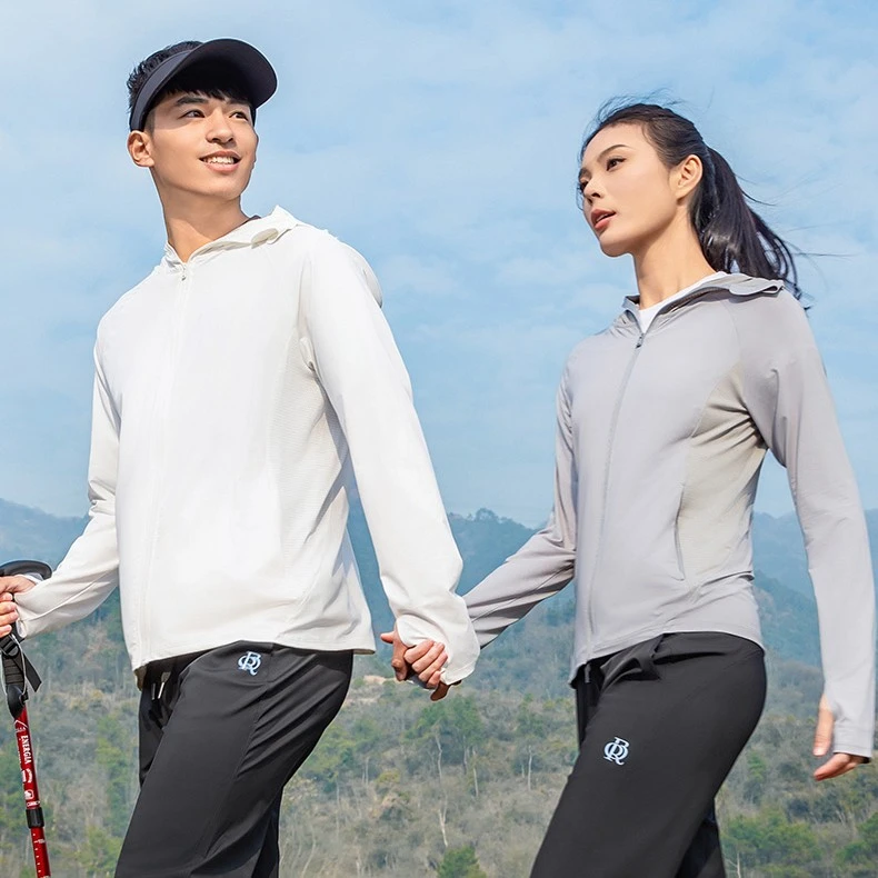 户外凉感薄款防紫外线原纱骑行休闲防晒衣-603