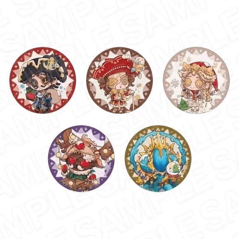 正版日谷子包邮第五人格周边圣诞节吧唧小女孩画家大副黄衣鹿头