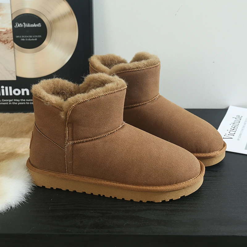 【男款雪地靴】9001男士加绒加厚保暖棉鞋冬季时尚百搭款短靴