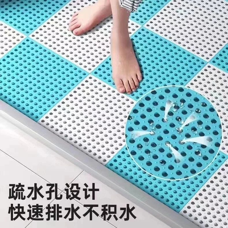 卫生间防滑垫浴室地垫防水淋浴家用镂空拼接洗澡间卫生间地地垫