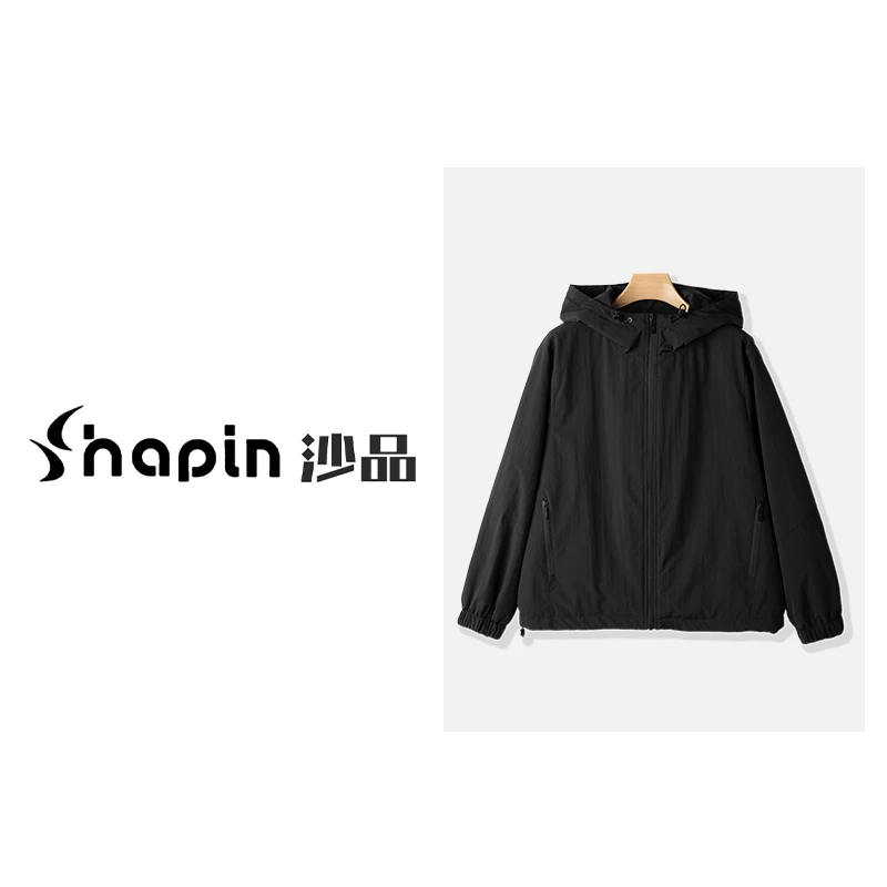 休闲纯色连帽短款棉服2024秋冬加厚保暖拉链外套女FMD241333