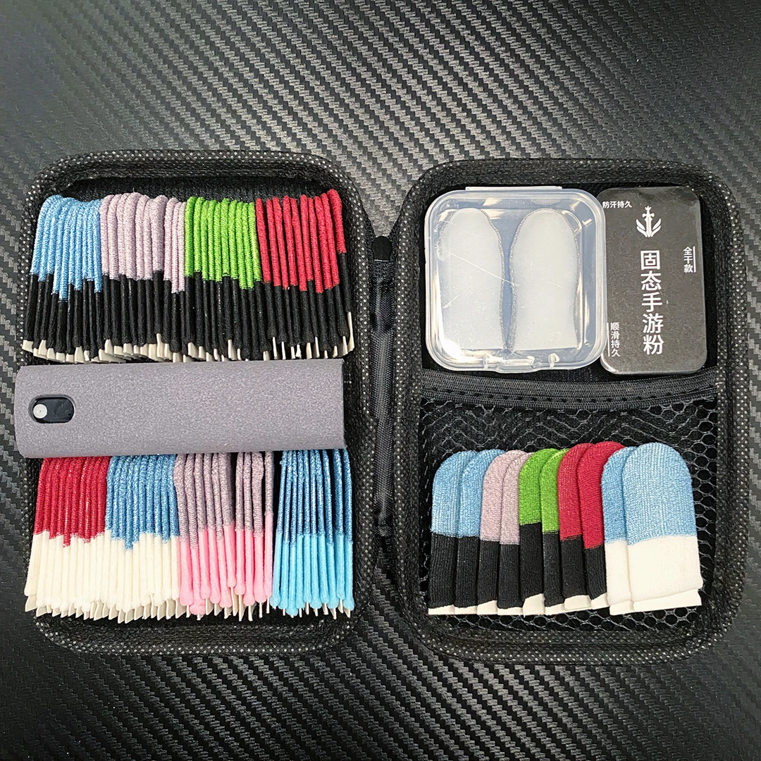 新款指套大礼包丝滑不断触游戏电竞专用屏幕清洁剂防汗防滑手游粉