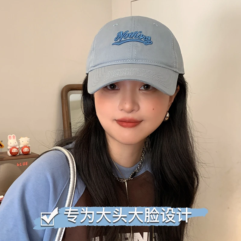 大头星球加宽帽檐棒球帽女美式黑色大头围高颅顶鸭舌帽深顶帽子男