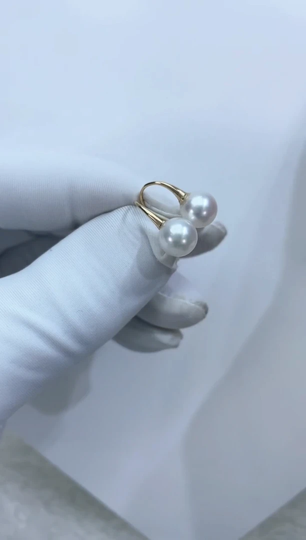【闪购商品】海水珍珠耳饰18K金镶嵌海水珍珠耳饰