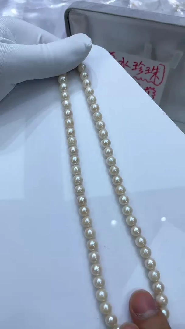 【闪购商品】海水珍珠项链银S925镶嵌海水akoya项链