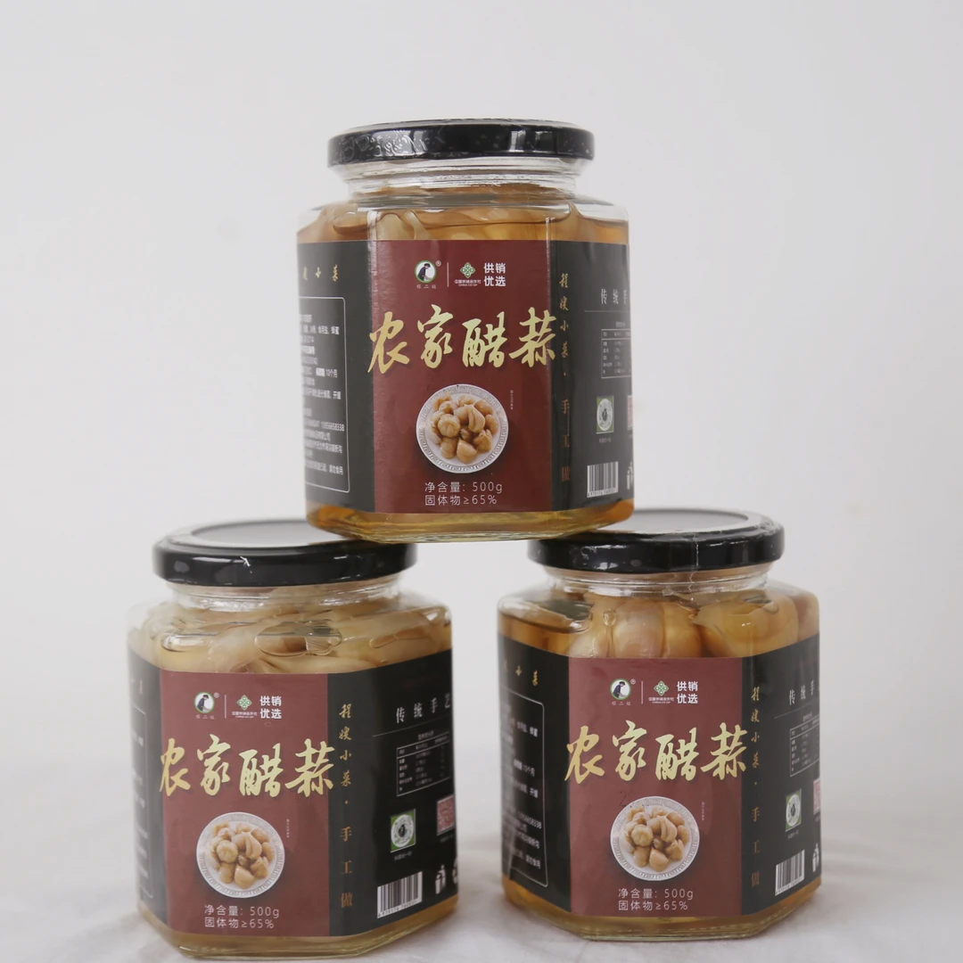 程嫂小菜安徽特产下饭菜即食  农家醋蒜 罐装 500g