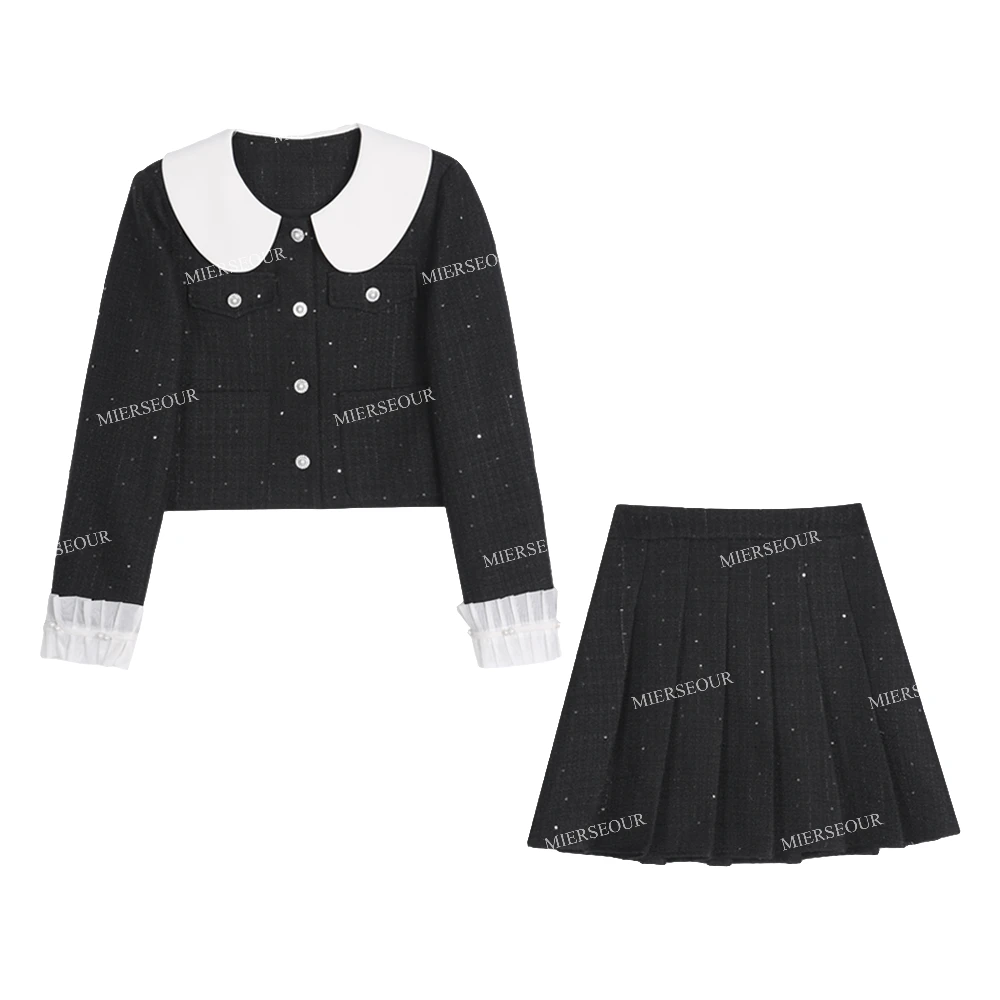 新款简约公主风气质短裙套装868206